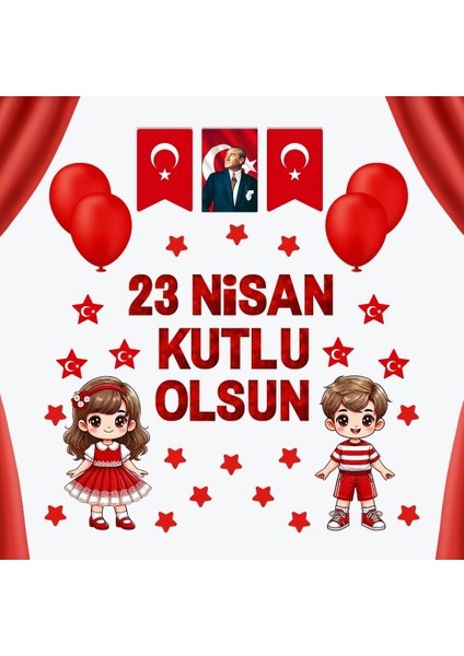 23 Nisan Kutlu Olsun Pano Süsü