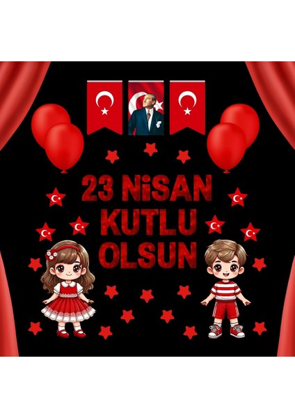 23 Nisan Kutlu Olsun Pano Süsü modelleri