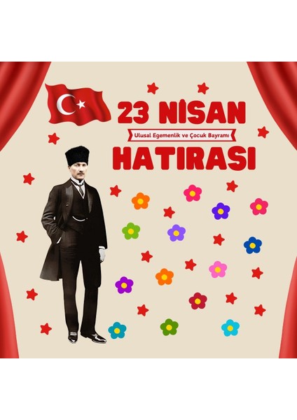 23 Nisan Hatırası Pano Süsü modelleri