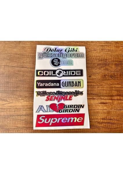 Oto Arka Cam Yazısı Hologramlı Yan Kapı, Yan Cam Stickerı Dolar Gibi fiyatları