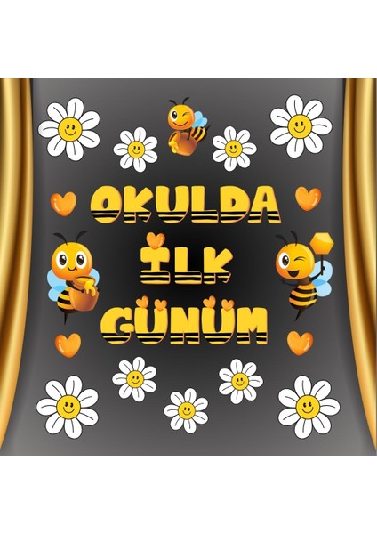 Okulda Ilk Günüm Pano Süsü 02