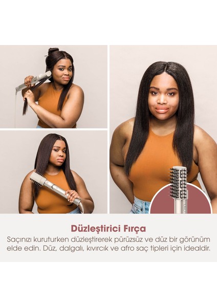 Flexstyle 5 In 1 Air Saç Kurutma ve Şekillendirme Cihazı Saklama Kutusu Hediyeli Stone indirimleri