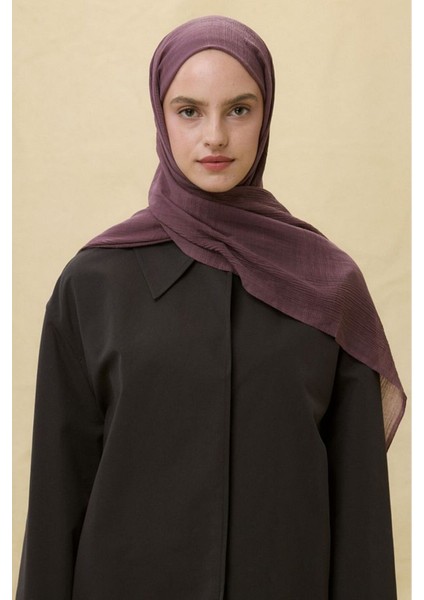 Brıce Patlican Mor Uzun Saçak Püsküllü Pamuklu Şal fiyatları