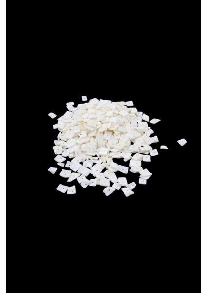 Özel Sedefli Tırtıklı Kırık Taş Boncuk (200 Adet)