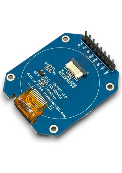 GC9A01 1.28'' 240X240 OLED Grafik LCD Ekran IPS TFT fiyatları