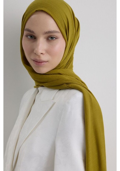 Brıce Yağ Yeşil Uzun Saçak Püsküllü Pamuklu Şal fırsatları