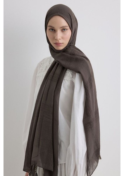 Brıce Antrasit Uzun Saçak Püsküllü Pamuklu Şal fiyatları