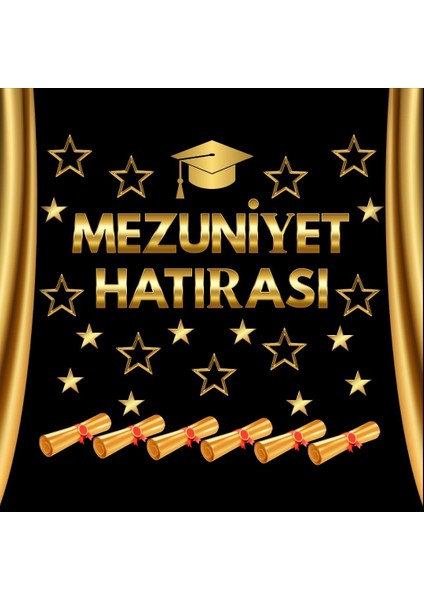 Mezuniyet Hatırası Yazılı Pano Süsü
