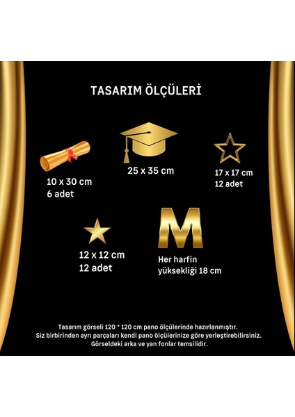 Mezuniyet Hatırası Yazılı Pano Süsü fiyatları