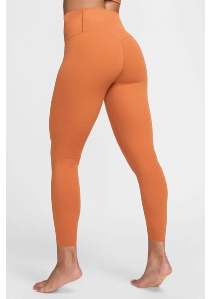 Dri Fit Zenvy Gentle Support High Waisted 7/8 Leggings Kadın Yüksek Bel Iç Cepli Spor Tayt Kiremit fiyatları