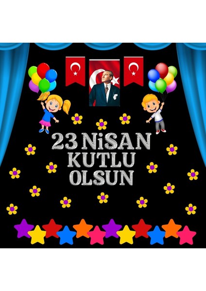 23 Nisan Kutlu Olsun Pano Süsü 02