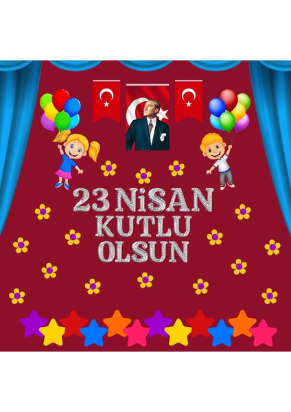23 Nisan Kutlu Olsun Pano Süsü 02 fiyatları