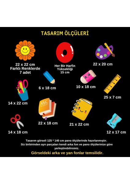 Okulumda Ilk Günüm Pano Süsü modelleri