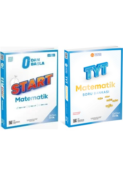 Üçdörtbeş 2026 Tyt 0 Dan Başla Matematik ve Tyt Matematik Soru Bankası 2 Li Set modelleri