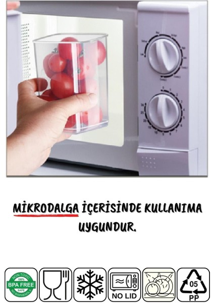 24'lü Kırılmaz Kare Saklama Kabı Seti, Beyaz, Çeşitli Boyutlar fiyatları