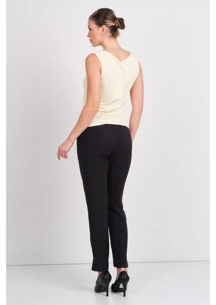 Kadın Onlfree Kolsuz Bisiklet Yaka T-Shirt 15351020 Sarı fırsatları