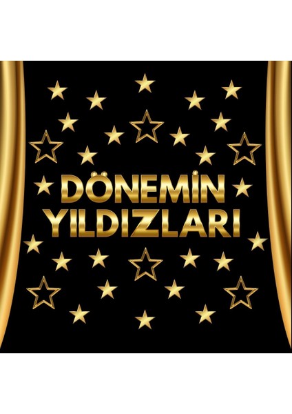 Dönemin Yıldızları Karne Pano Süsü