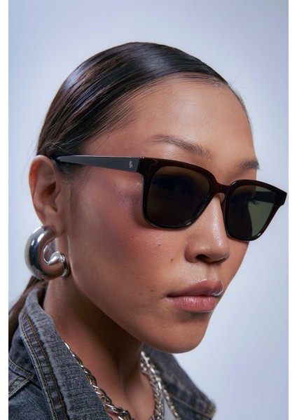 Elvin Dark Brown Green Güneş Gözlüğü modelleri