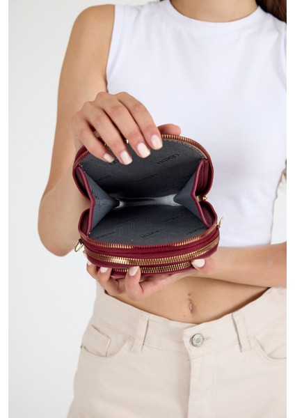Bordo Ön Cepli Mini Çarpraz Askılı Çanta 384 fırsatları