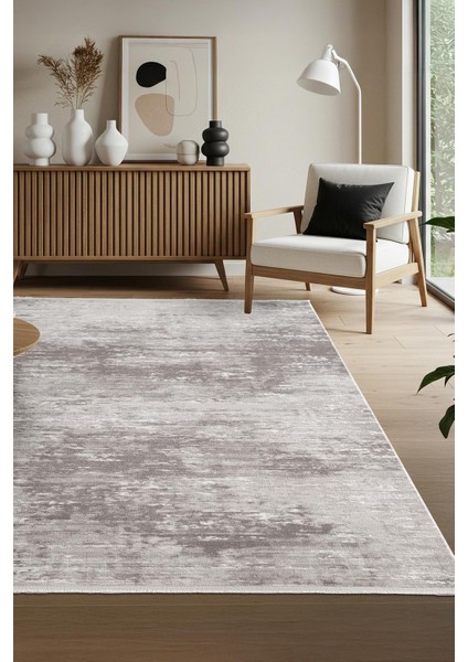 Leon LN001Z Gri Halı Modern Desen Pamuk Taban Akrilik Tozuaz Salon Yatak Odası Koridor Halısı fiyatları