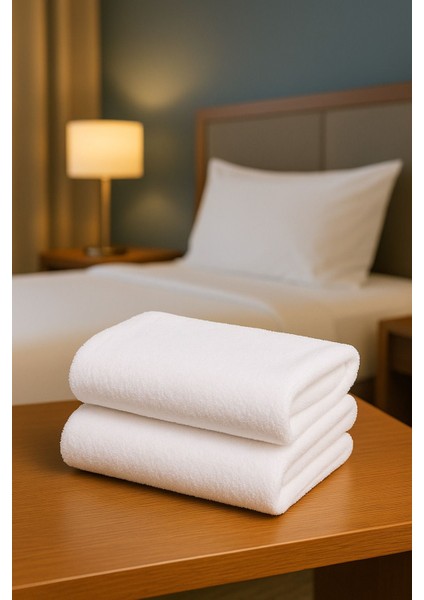 4 Adet Otel Havlusu Beyaz 50X85 cm 200 Gram Bukle - Armür El Yüz Havlusu modelleri