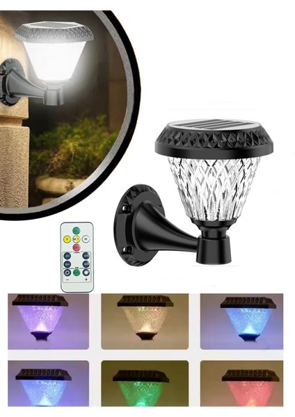 40W Duvara / Kapı Girişine Takılabilen Çok Renkli Ayarlanabilir Solar Güneş Enerjili Bahçe Lambası Yuvarlak Gövde fiyatları
