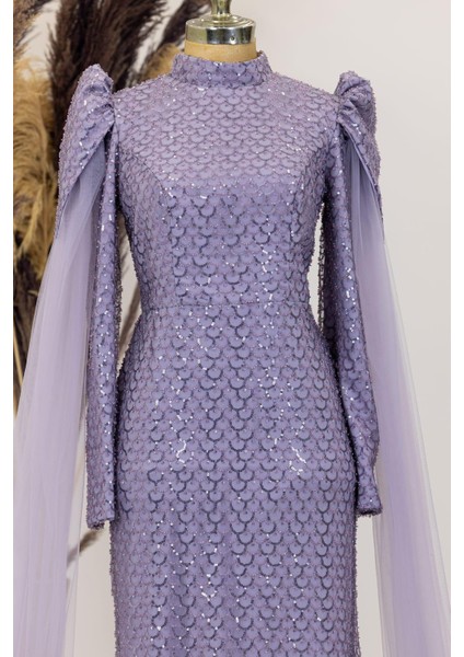 Asil Tesettür Abiye Lila fiyatları