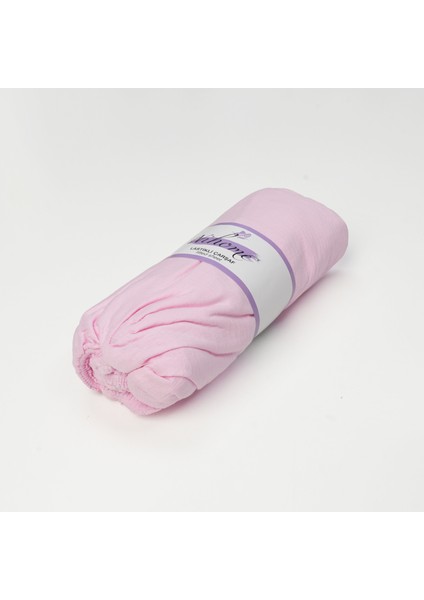 Açık Pembe Çift Kişilik Lastikli Çarşaf