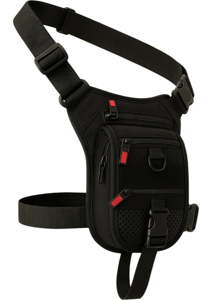 Bel Çantası Bacak Çantası Özel Bölmeli Tabanca TaşımalıTactical Siyah Kumaş fırsatları