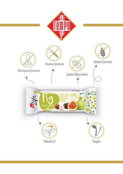 Incir Hurma Fındık Bar 30 G x 12 Adet modelleri