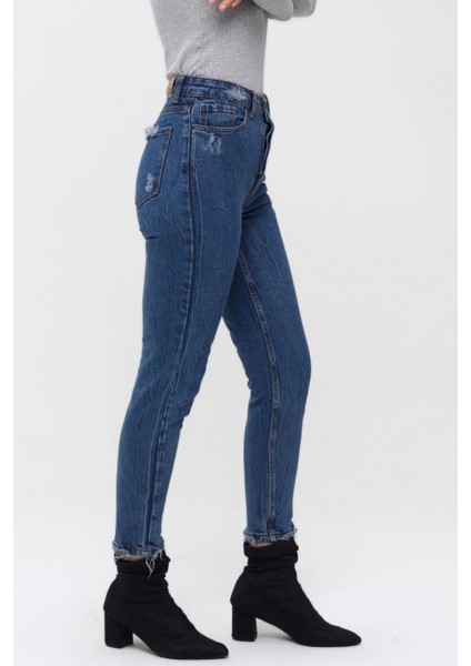 Mom Jean Kadın Pantolon 1037-253 Mavi fırsatları