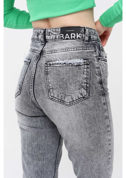 Mom Jean Kadın Pantolon 1037-254 Gri indirimleri