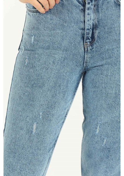 Mom Jean Kadın Pantolon 4037 Mavi modelleri