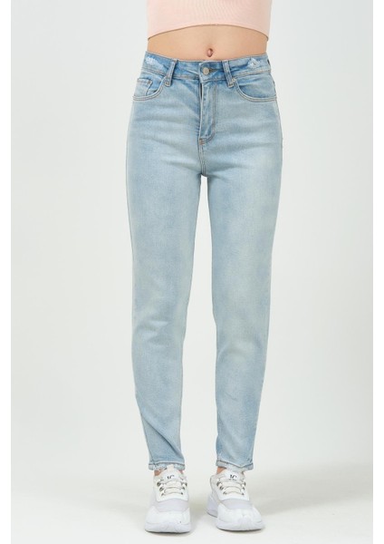 Mom Jean Kadın Pantolon 1037-998A Buz Mavisi fırsatları