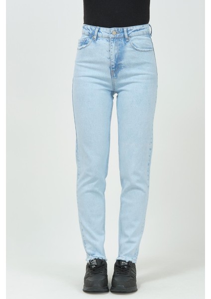 Mom Jean Kadın Pantolon 1037-954 Buz Mavisi fırsatları