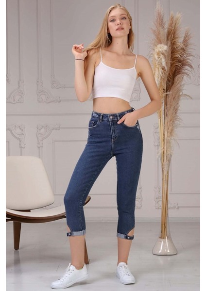 Mom Jean Kadın Pantolon 4223-938 Lacivert modelleri