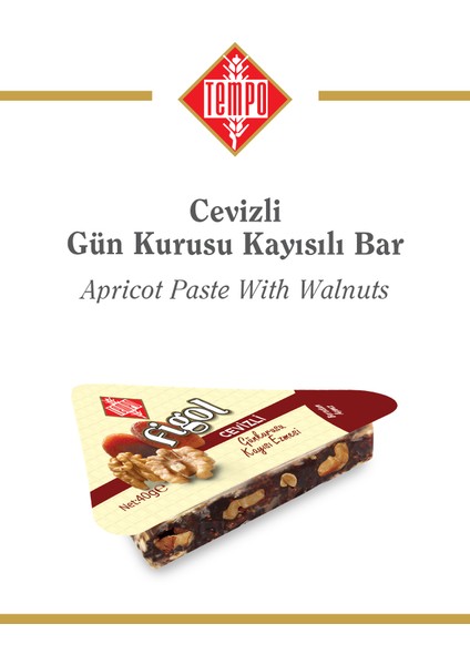 Figol Cevizli Kayısılı Bar Üçgen 40 G x 12 Adet fiyatları