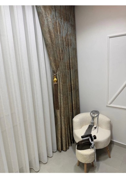 Nivemeshome Pera V-402 1/3 Sık Pileli Fon Perde Apm modelleri