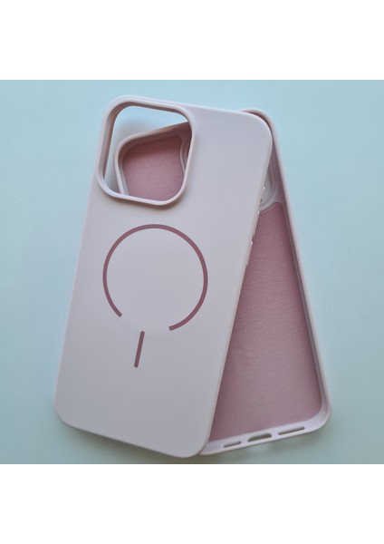 iPhone 15 Promax Magsafe ile Uyumlu Yumuşak Soft Mükemmel Manyetik Esnek Silikon Kılıf