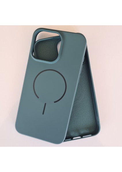 iPhone 15 Promax Magsafe ile Uyumlu Yumuşak Soft Mükemmel Manyetik Esnek Silikon Kılıf