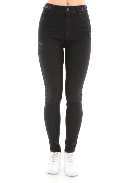 Kadın Skinny Jean Pantolon 1031-209 Siyah modelleri
