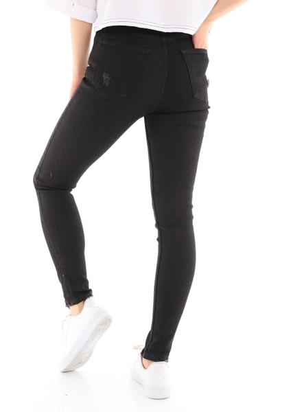 Kadın Skinny Jean Pantolon 1031-209 Siyah indirimleri