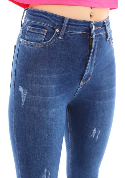 Kadın Skinny Jean Pantolon 1031 Koyu Mavi fiyatları