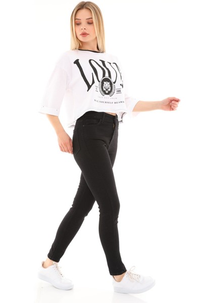 Kadın Skinny Jean Pantolon 1031-231 Siyah modelleri