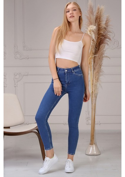Skinny Jean Kadın Pantolon 1031-945 Lacivert fiyatları