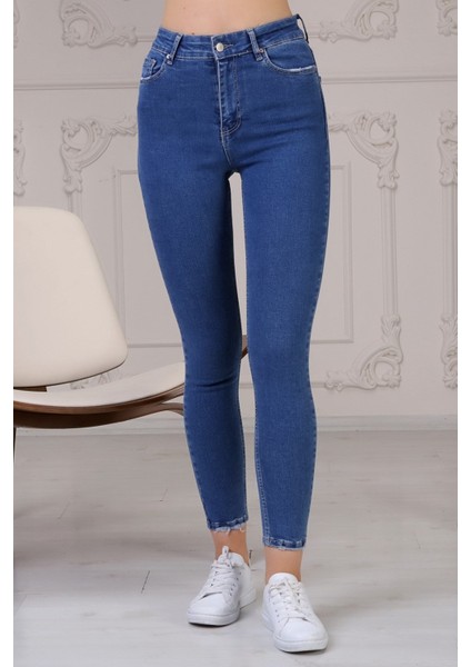 Skinny Jean Kadın Pantolon 1031-945 Lacivert fırsatları