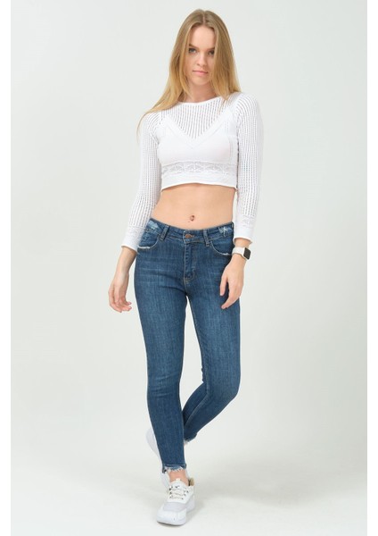 Skinny Jean Kadın Pantolon 40100-972 Mavi