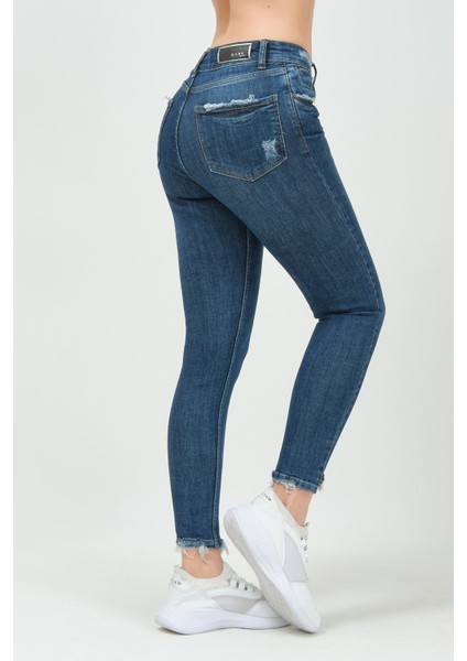 Skinny Jean Kadın Pantolon 40100-972 Mavi indirimleri