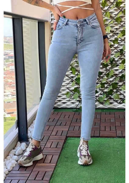 Skinny Jean Kadın Pantolon 1031-964 Buz Mavisi fiyatları