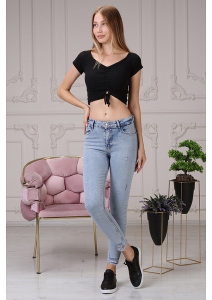 Nancy Skinny Jean Kadın Pantolon N946 Buz Mavisi fiyatları